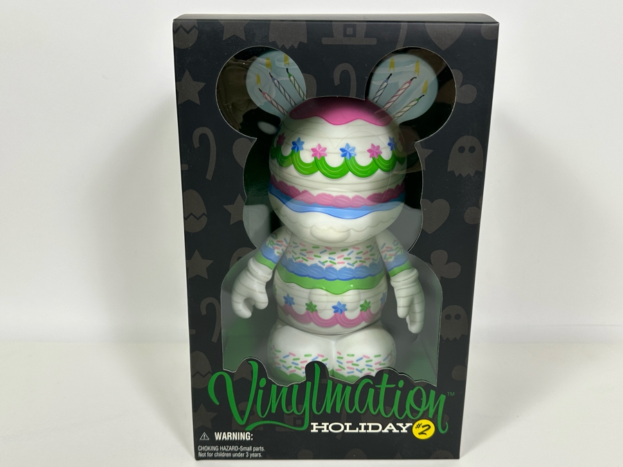 Vintage Walt Disney Disneyland Theme Park Merchandise Vinylmation Holiday #2 9' Collectible Vinyl Mickey Mouse Figure Limited Edition Of 1,000 Pieces New In Box [Photo 2]