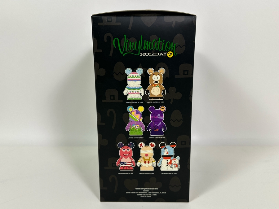 Vintage Walt Disney Disneyland Theme Park Merchandise Vinylmation Holiday #2 9' Collectible Vinyl Mickey Mouse Figure Limited Edition Of 1,000 Pieces New In Box [Photo 7]