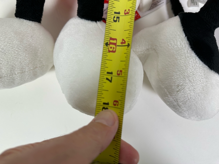 Japanese Walt Disney Small Mickey Mouse Plush 18H, Small Minnie Mouse Plush And Large Minnie Mouse Plush 27H Titled Love Love Mickey & Minnie By Nakajima [Photo 12]