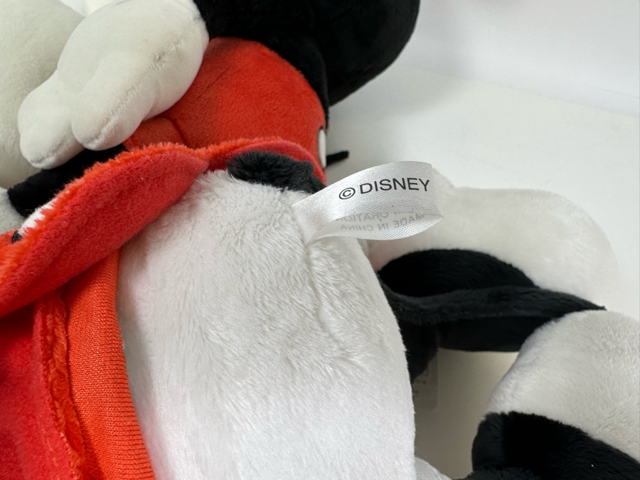 Japanese Walt Disney Small Mickey Mouse Plush 18H, Small Minnie Mouse Plush And Large Minnie Mouse Plush 27H Titled Love Love Mickey & Minnie By Nakajima [Photo 11]
