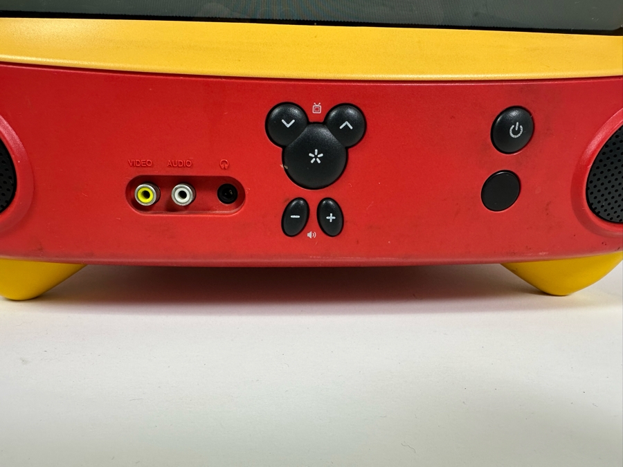 Vintage Disney Television TV Set With Mickey Mouse Ear Speakers And Remote Model DT1300-C 2003 16W X 15D X 21H [Photo 6]