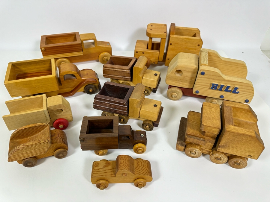 Collection Of Eleven Wooden Trucks [Photo 6]