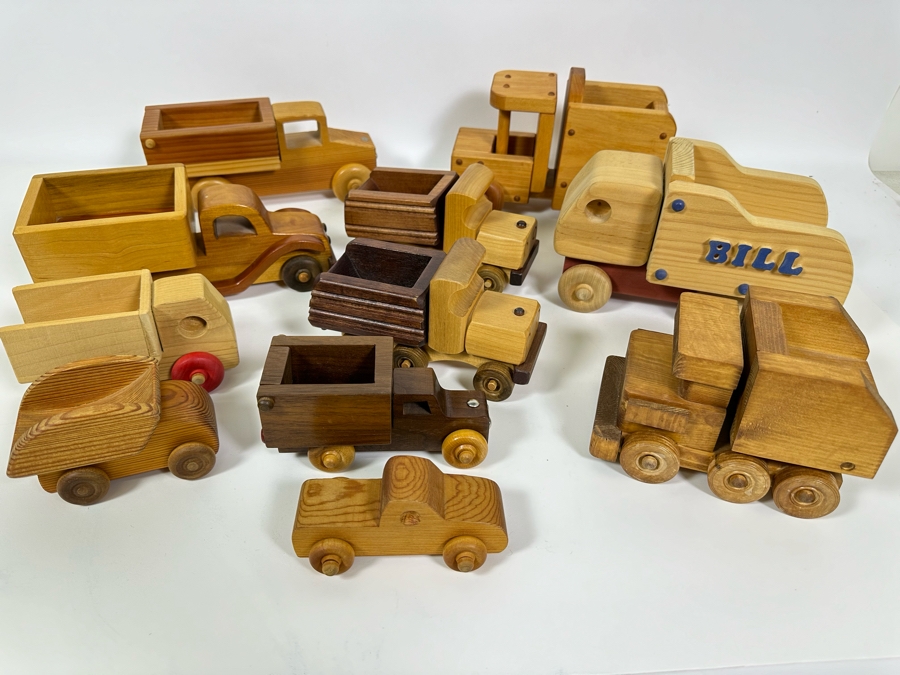 Collection Of Eleven Wooden Trucks [Photo 5]