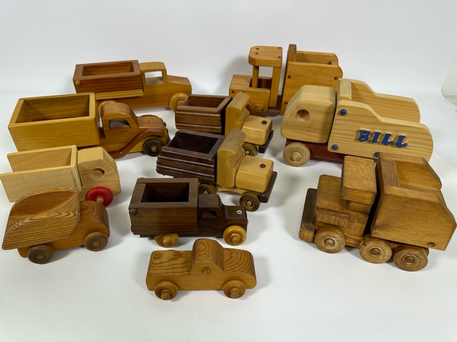 Collection Of Eleven Wooden Trucks [Photo 3]