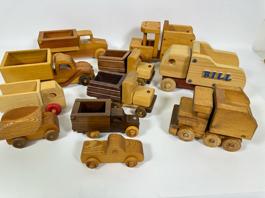 Collection Of Eleven Wooden Trucks [Photo 4]