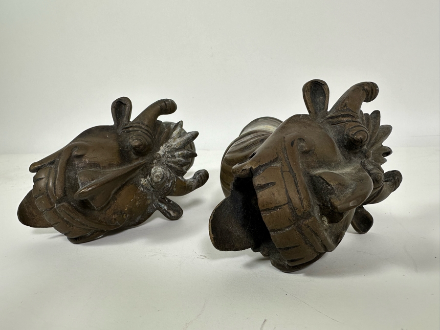 Pair Of Vintage Brass Faucets 7L [Photo 6]