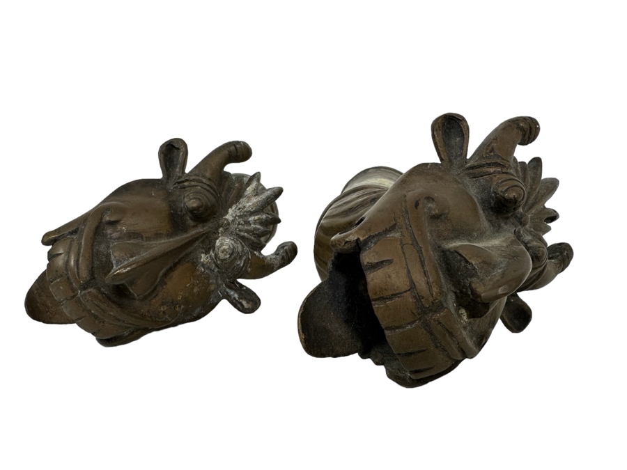 Pair Of Vintage Brass Faucets 7L [Photo 2]