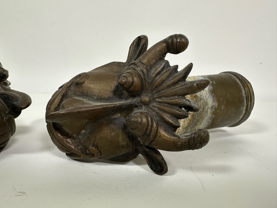 Pair Of Vintage Brass Faucets 7L [Photo 4]