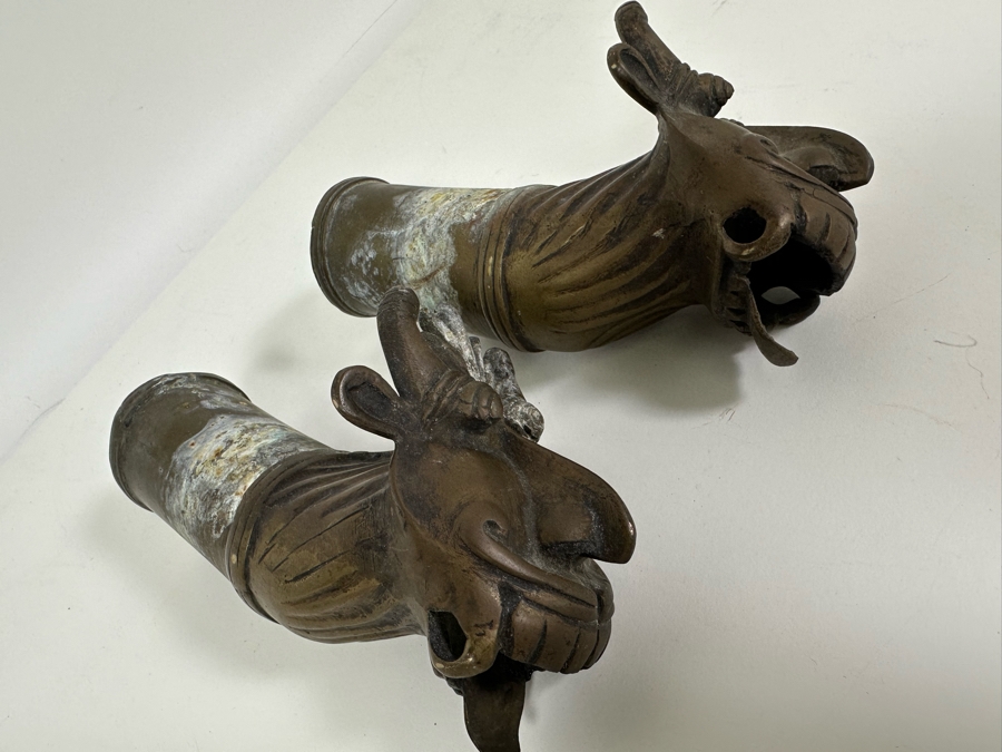 Pair Of Vintage Brass Faucets 7L [Photo 8]