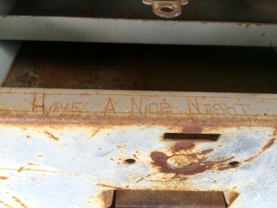 Blue Industrial Cabinet with Drawer on Casters [Photo 9]
