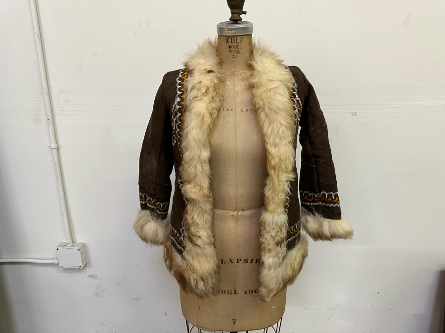 Vintage Handmade Leather Jacket Size S [Photo 5]