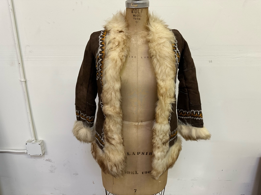 Vintage Handmade Leather Jacket Size S [Photo 4]