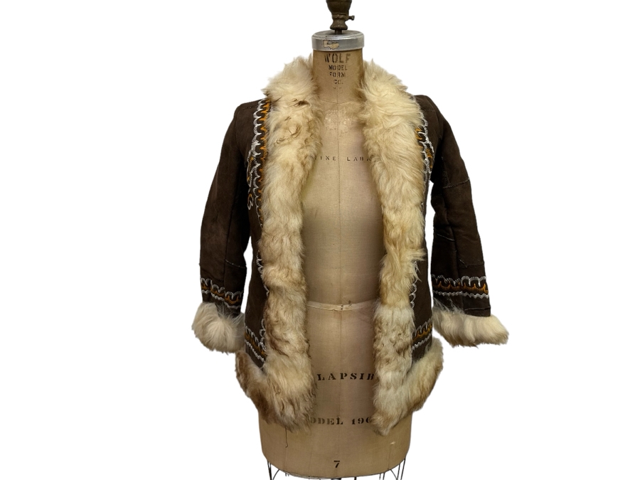 Vintage Handmade Leather Jacket Size S [Photo 3]