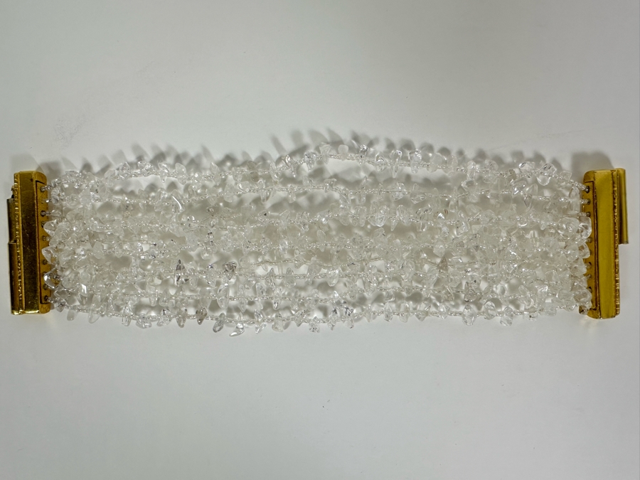 Signed Barrera NYC Multi-Strand Quartz Bracelet 7.5L Retails $500 [Photo 3]