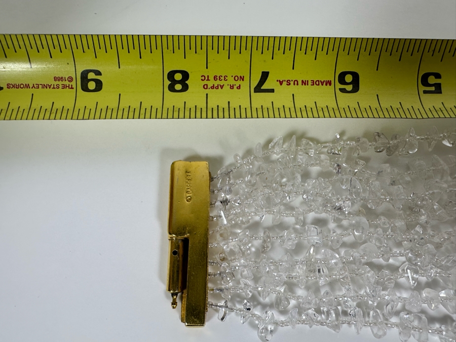 Signed Barrera NYC Multi-Strand Quartz Bracelet 7.5L Retails $500 [Photo 6]