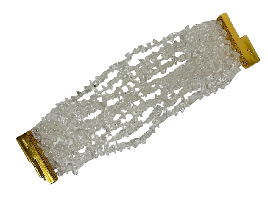 Signed Barrera NYC Multi-Strand Quartz Bracelet 7.5L Retails $500 [Photo 1]