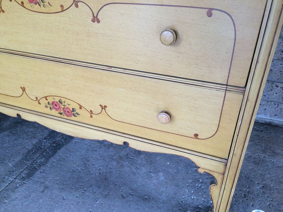 Vintage Hand Painted Chest of Drawers - Karpen Furniture [Photo 8]
