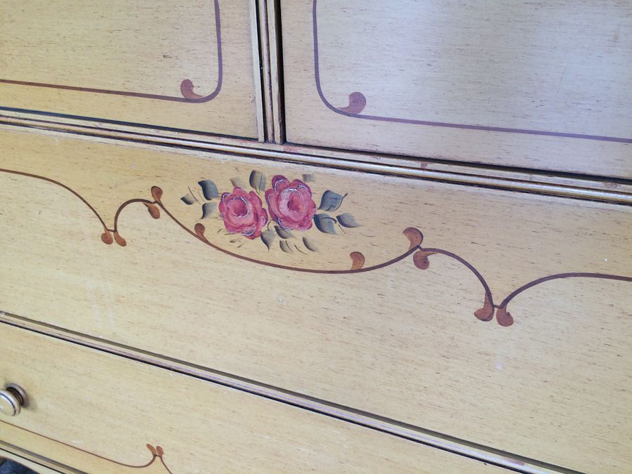 Vintage Hand Painted Chest of Drawers - Karpen Furniture [Photo 2]