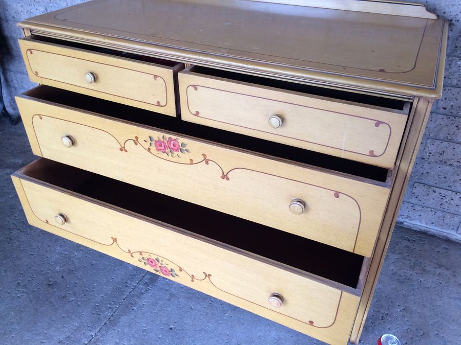 Vintage Hand Painted Chest of Drawers - Karpen Furniture [Photo 19]