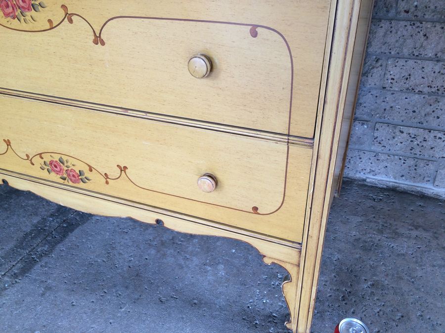 Vintage Hand Painted Chest of Drawers - Karpen Furniture [Photo 13]
