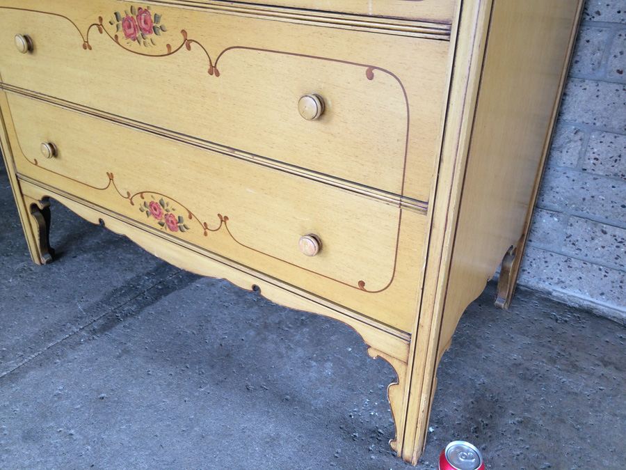 Vintage Hand Painted Chest of Drawers - Karpen Furniture [Photo 14]