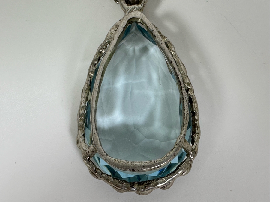 Statement Sterling Silver Pendant With Sterling Silver 26' Chain Necklace 35.4g [Photo 9]