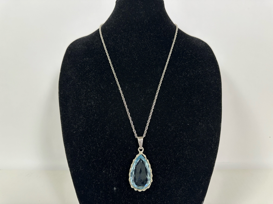 Statement Sterling Silver Pendant With Sterling Silver 26' Chain Necklace 35.4g [Photo 13]