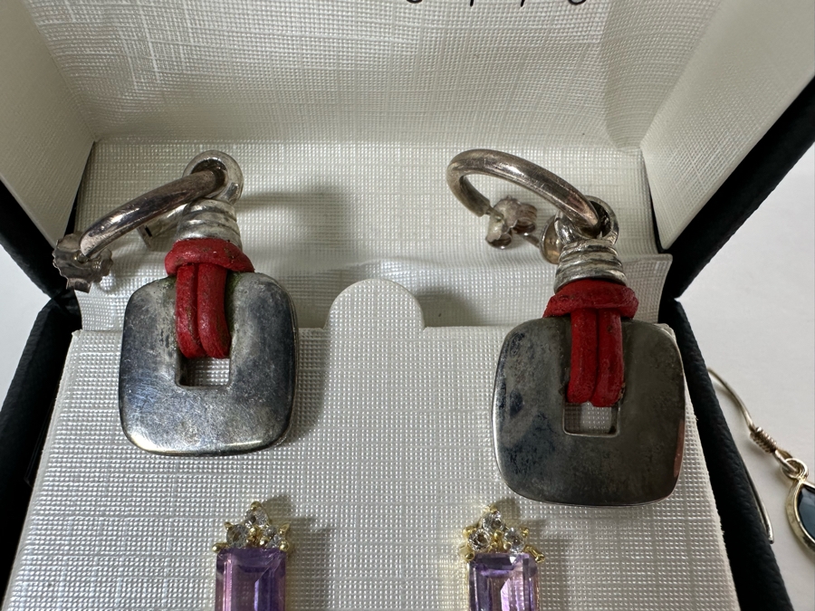 Four Pairs Of Sterling Silver Earrings [Photo 8]