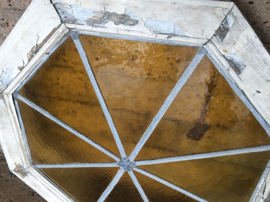 Vintage Amber Glass Window [Photo 3]