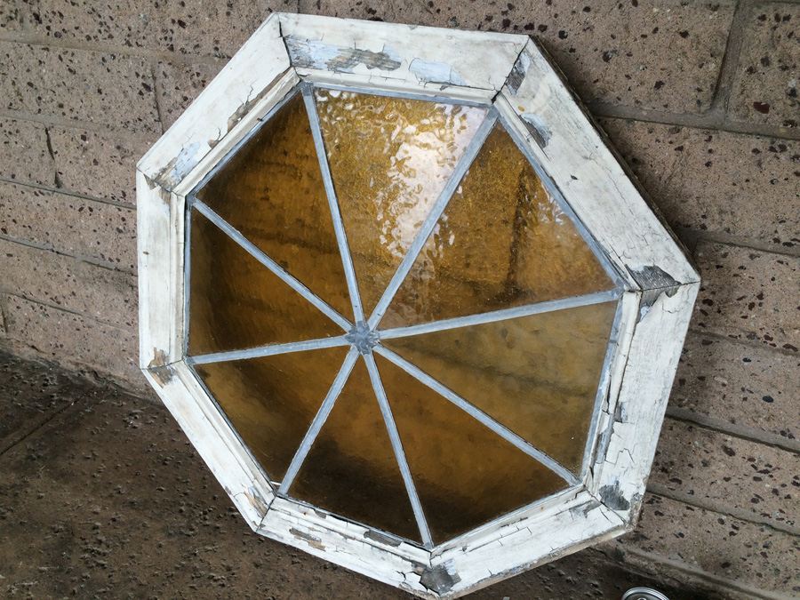 Vintage Amber Glass Window [Photo 2]