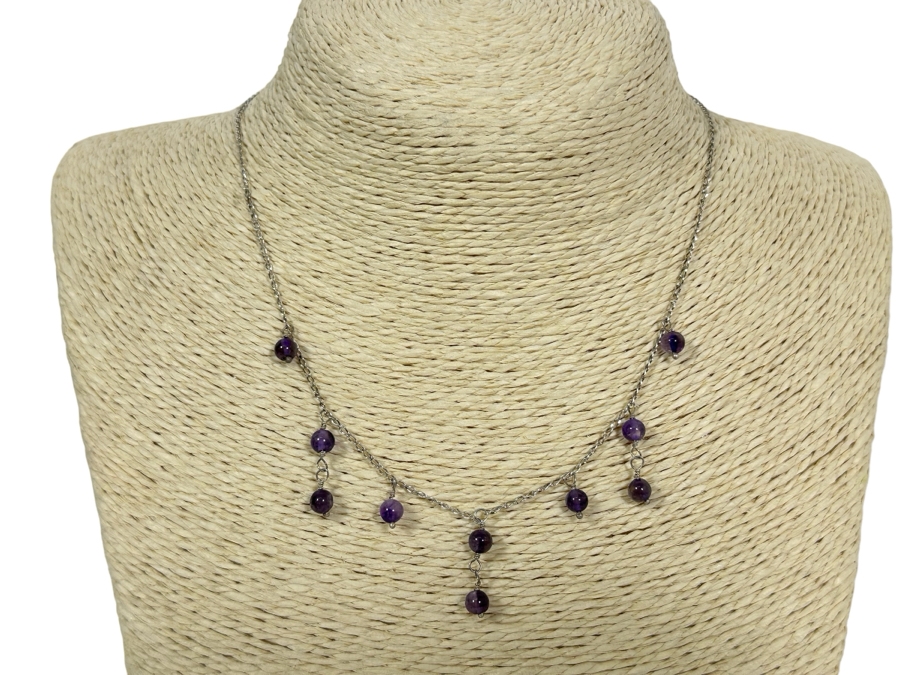 Four Sterling Silver Necklaces 13.4g [Photo 4]