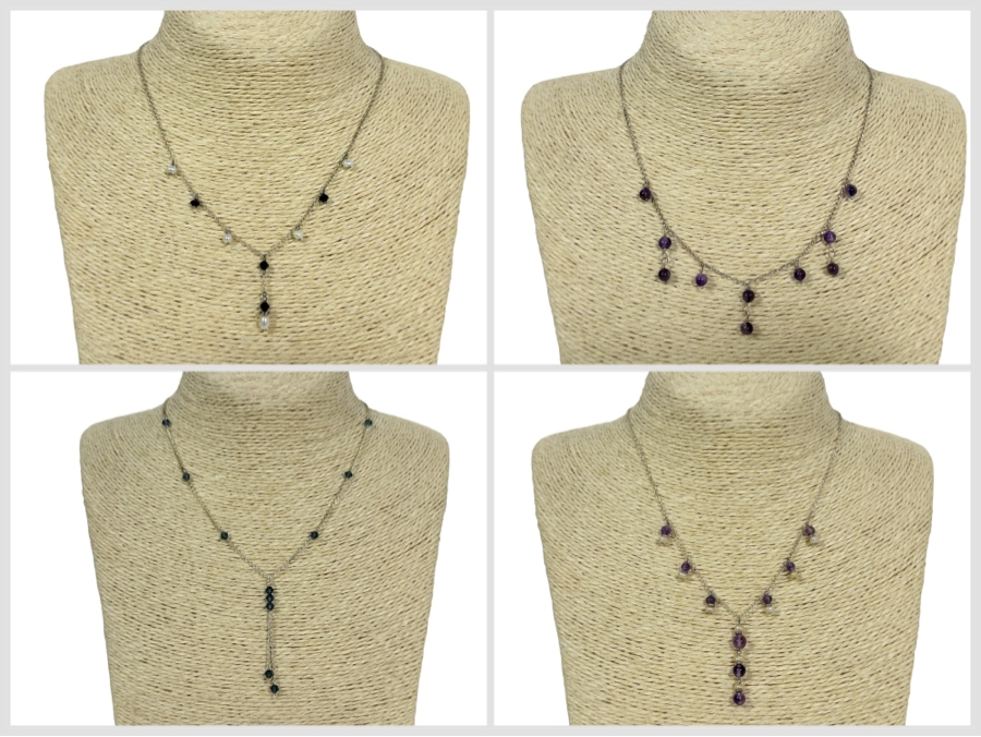 Four Sterling Silver Necklaces 13.4g