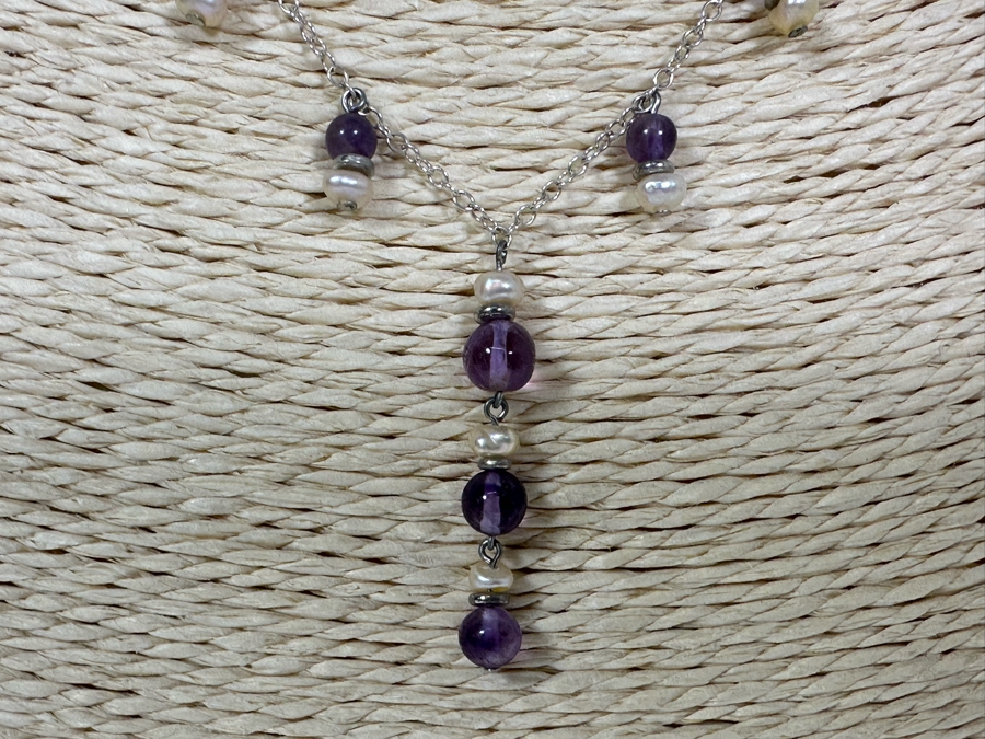 Four Sterling Silver Necklaces 13.4g [Photo 6]