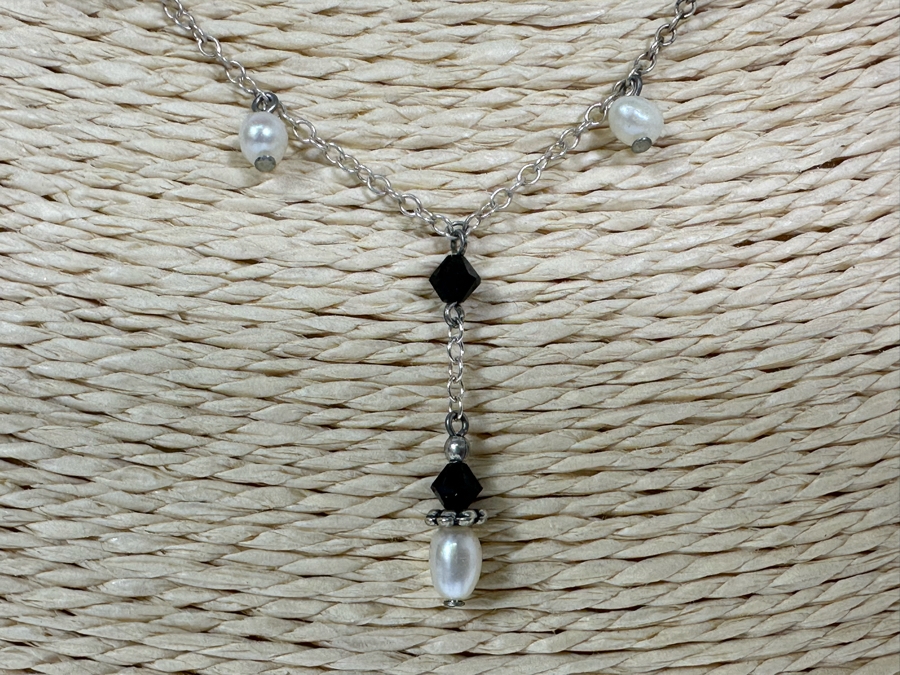 Four Sterling Silver Necklaces 13.4g [Photo 7]