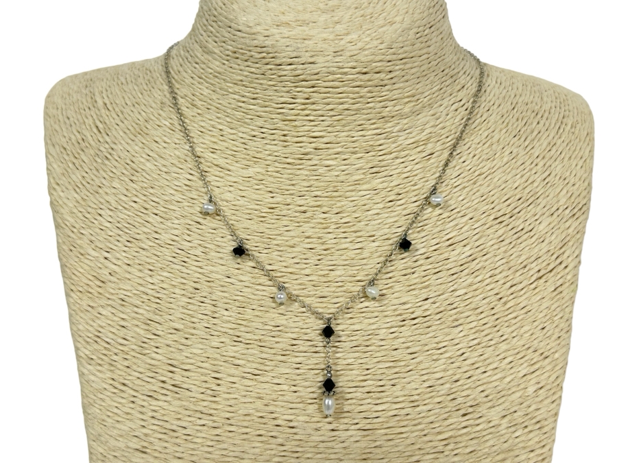 Four Sterling Silver Necklaces 13.4g [Photo 3]