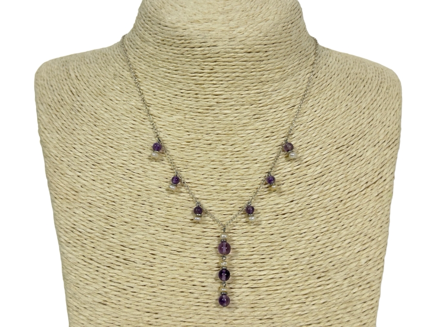 Four Sterling Silver Necklaces 13.4g [Photo 2]