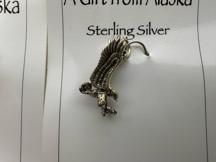 Four New Sterling Silver Eagle Pendants From Juneau Alaska [Photo 3]