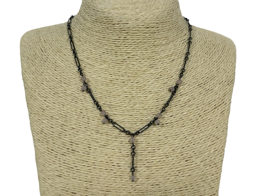 Four Sterling Silver Necklaces 22.4g [Photo 4]