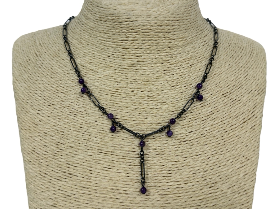 Four Sterling Silver Necklaces 22.4g [Photo 5]