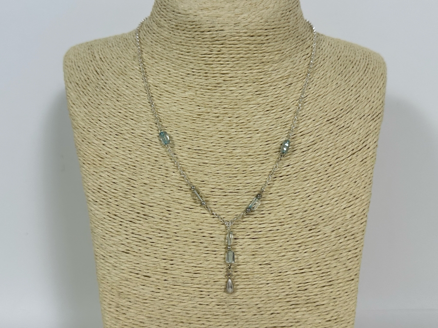 Four Sterling Silver Necklaces 22.4g [Photo 8]