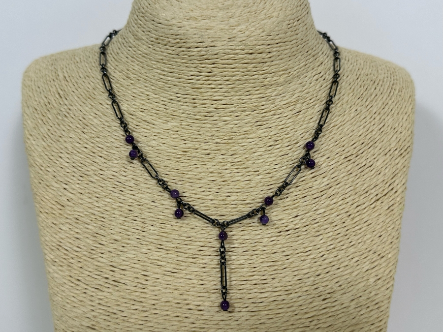 Four Sterling Silver Necklaces 22.4g [Photo 12]