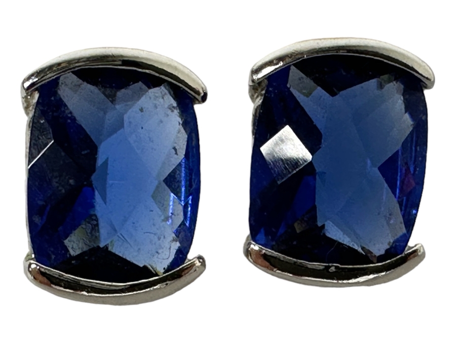 Four Pairs Of Sterling Silver Earrings 15.7g [Photo 5]