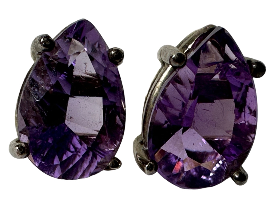 Four Pairs Of Sterling Silver Earrings 15.7g [Photo 3]