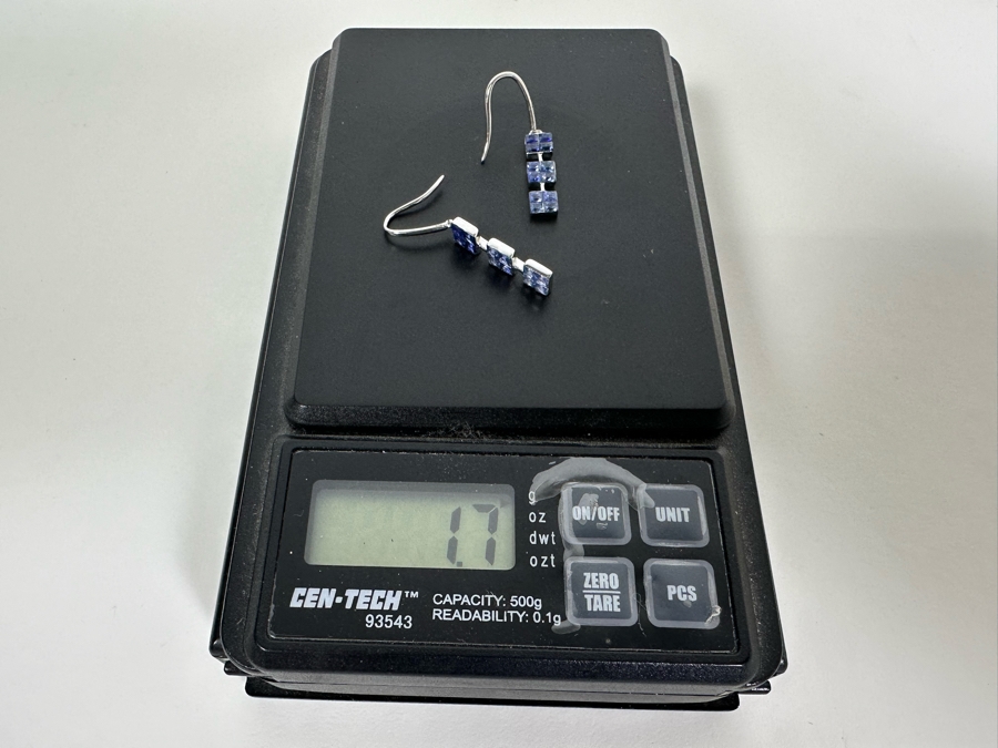 14K Gold Tanzanite Earrings 1.7g [Photo 5]