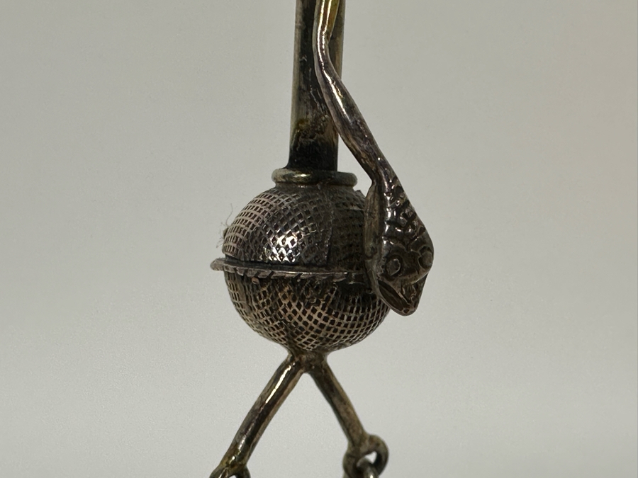 Vintage Sterling Silver Snake Earrings 4L 9.3g [Photo 7]