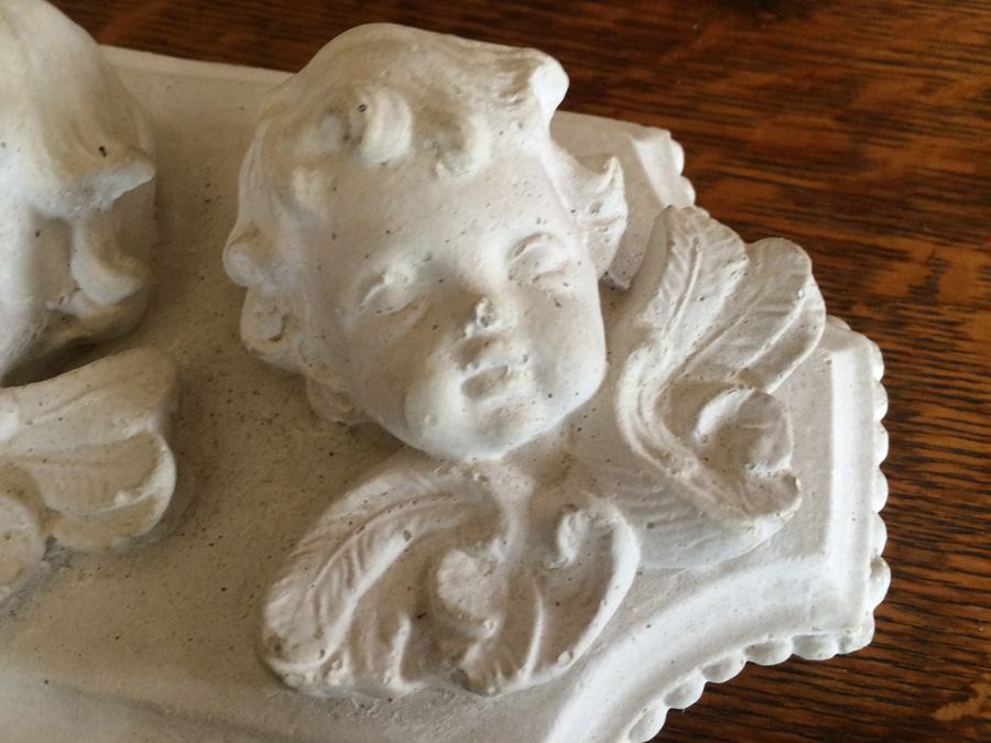 White Cherub Wall Plaque [Photo 4]