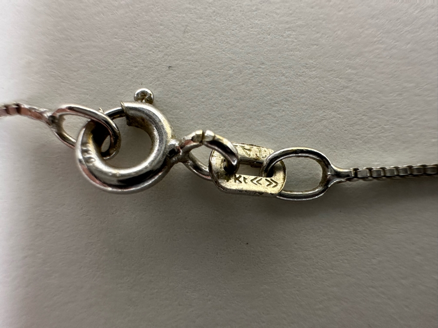 14K Gold With Diamonds Baby Shoe Pendant With 14K Gold 20' Necklace 6.7g [Photo 13]