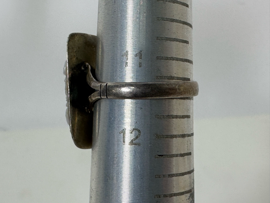 Vintage Mens Sterling Silver Carved Sardonyx Ring Size 11.5 8.2g [Photo 10]