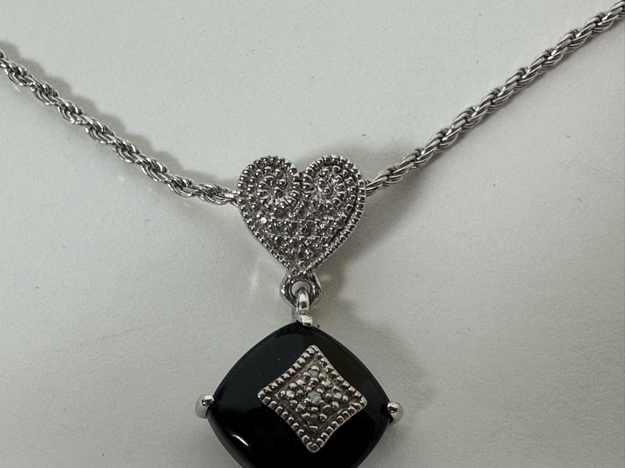 Sterling Silver Pendant With Sterling Silver 16' Necklace 15.3g [Photo 9]