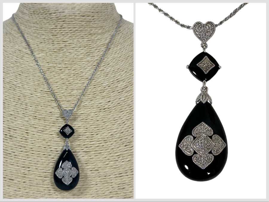 Sterling Silver Pendant With Sterling Silver 16' Necklace 15.3g [Photo 1]